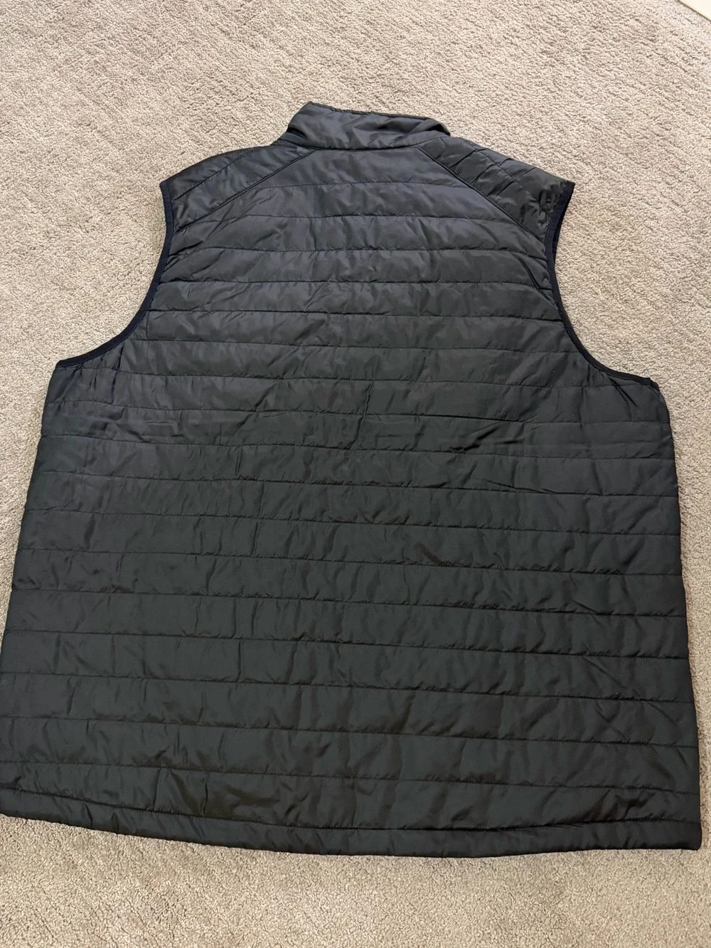Port Authority Quilted Black Men's Vest with Zip Pockets